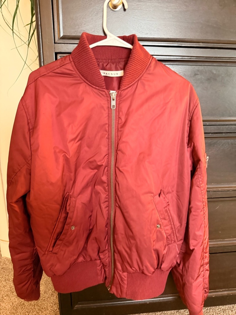 PacSun Red Bomber Jacket